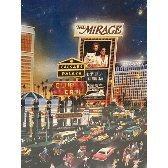 Puzzle FX Schmid 1000 Piece- Luck Be a Lady Las Vegas NIP Sealed! - Picture 3 of 7